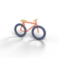 A clay bicycle