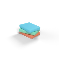 A stack of clay books
