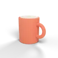 A clay mug