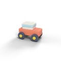 A clay toy car